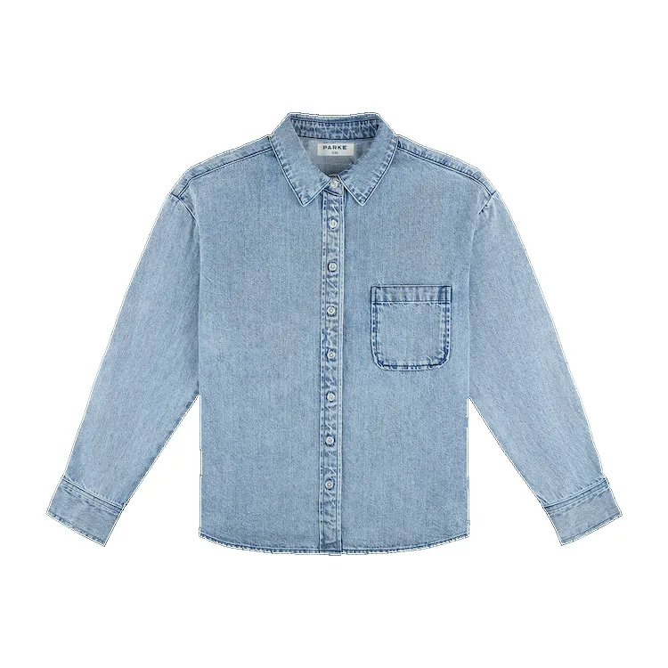 Long Sleeve Denim Shirt - Vintage Wash sold by Parke Official