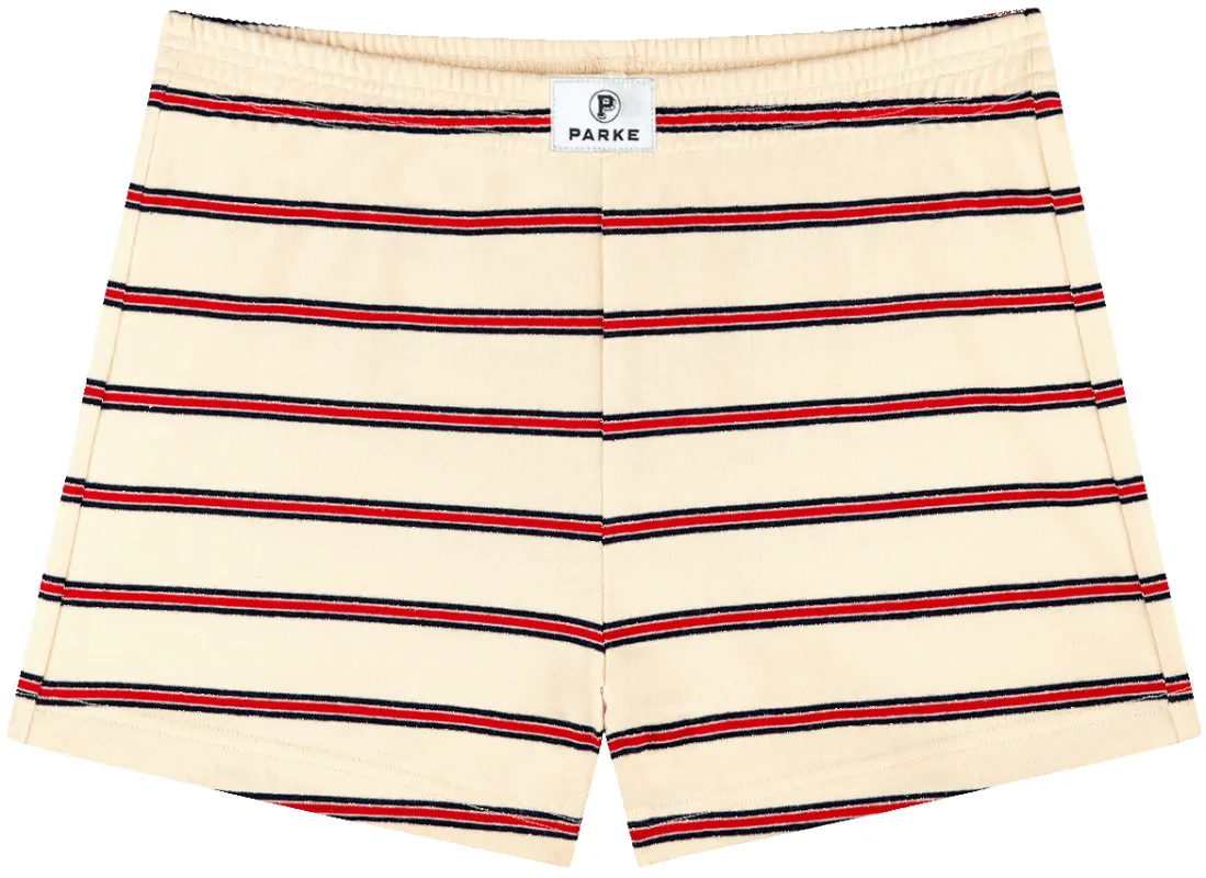 Cotton Mini Short - Firecracker Stripe sold by Parke Official