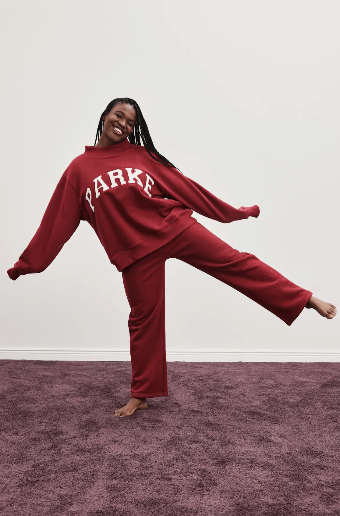 Boxer Sweatpants - Burgundy sold by Parke Official product image thumbnail 2