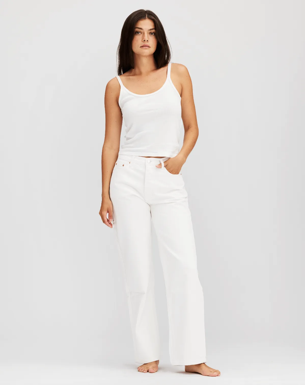 Classic Straight Jeans - White sold by Parke Official product image thumbnail 5