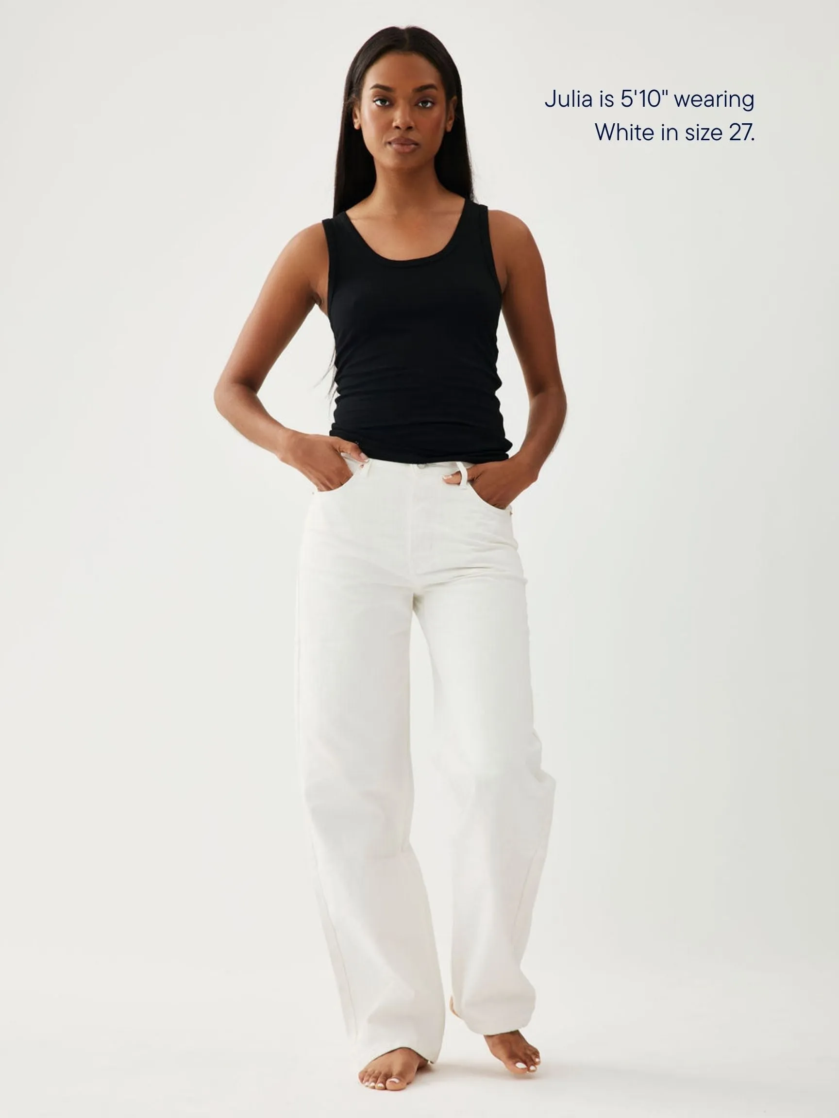 Classic Straight Jeans - White sold by Parke Official product image thumbnail 2