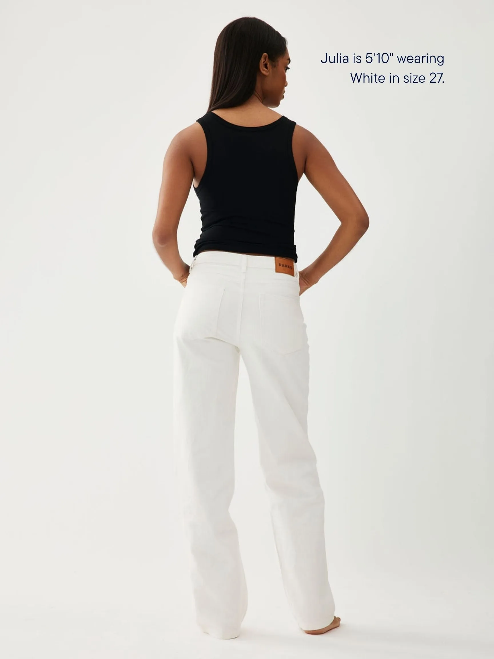 Classic Straight Jeans - White sold by Parke Official product image thumbnail 3