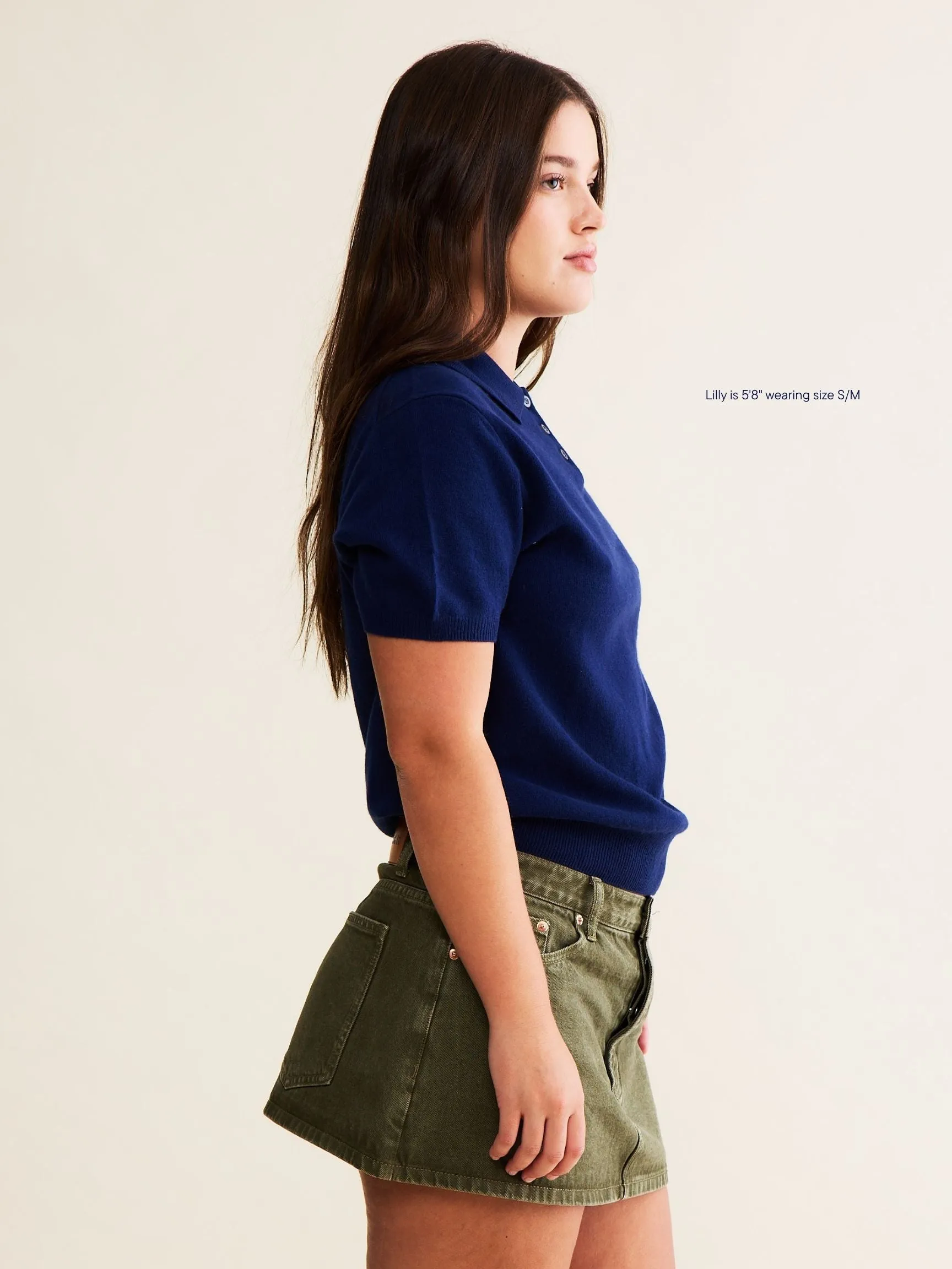 Short Sleeve Classic Polo Sweater - Navy sold by Parke Official product image thumbnail 3