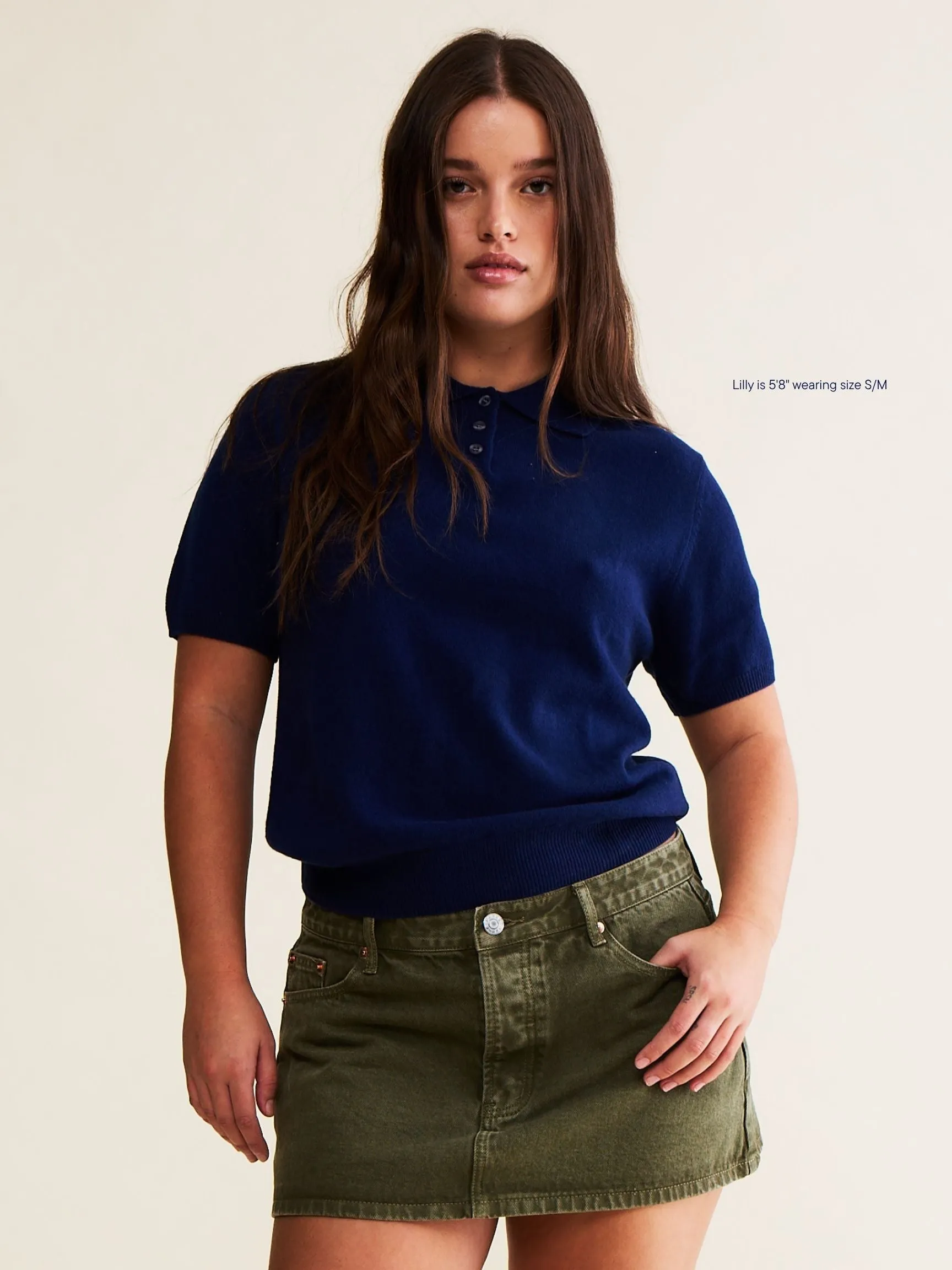 Short Sleeve Classic Polo Sweater - Navy sold by Parke Official product image thumbnail 2