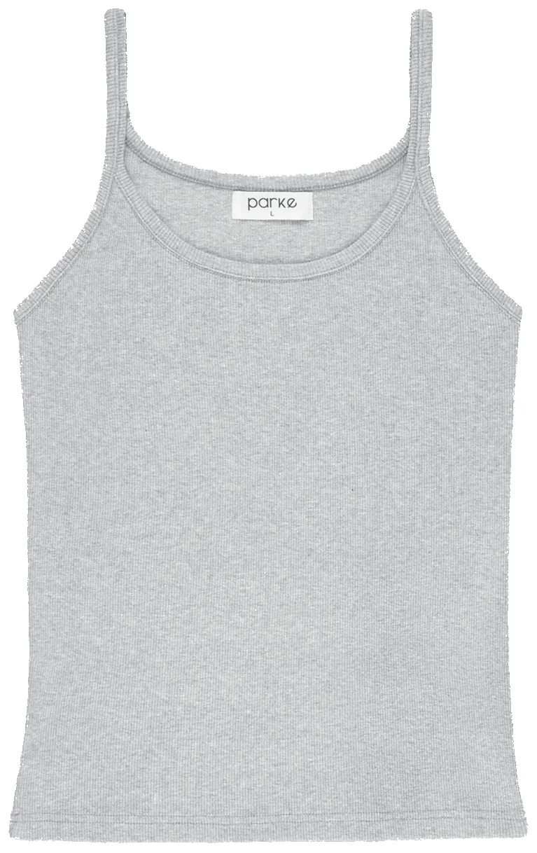 Thin Strap Tank - Grey sold by Parke Official