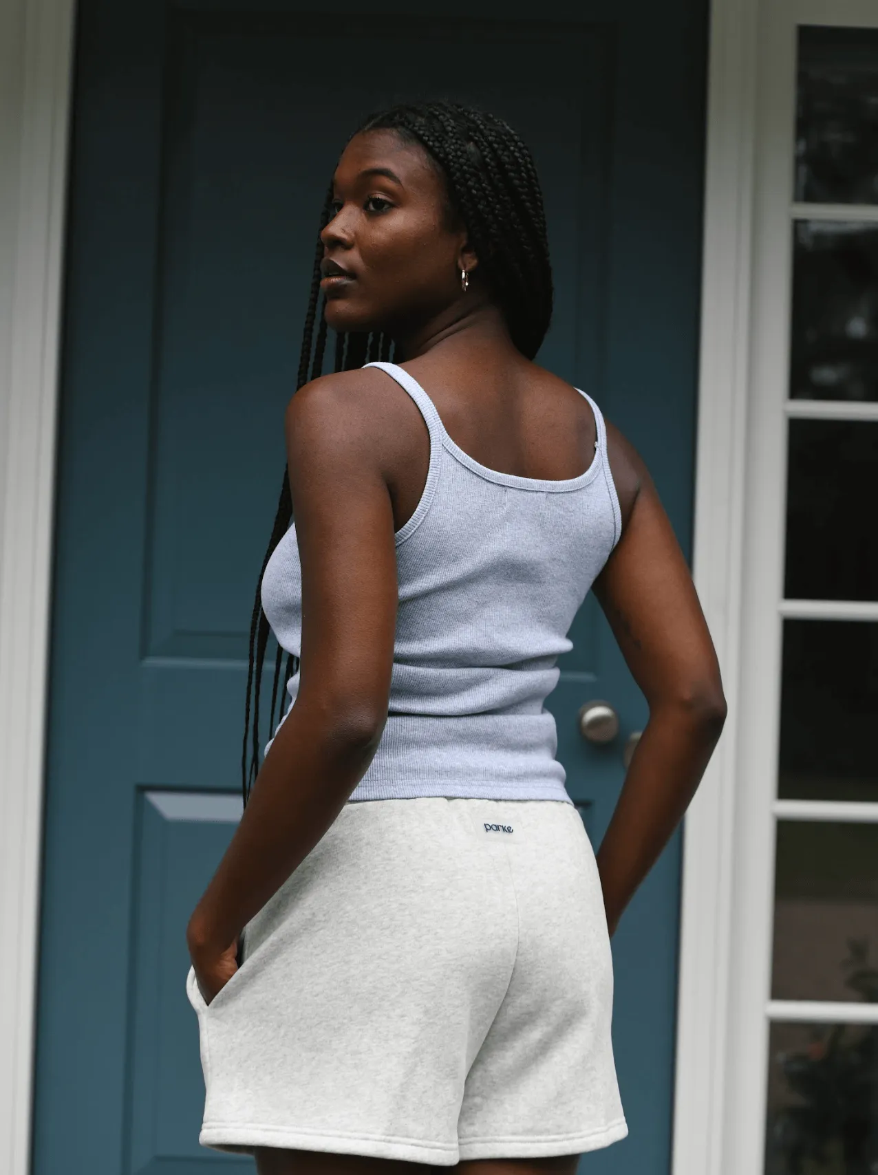 Thin Strap Tank - Grey sold by Parke Official product image thumbnail 3