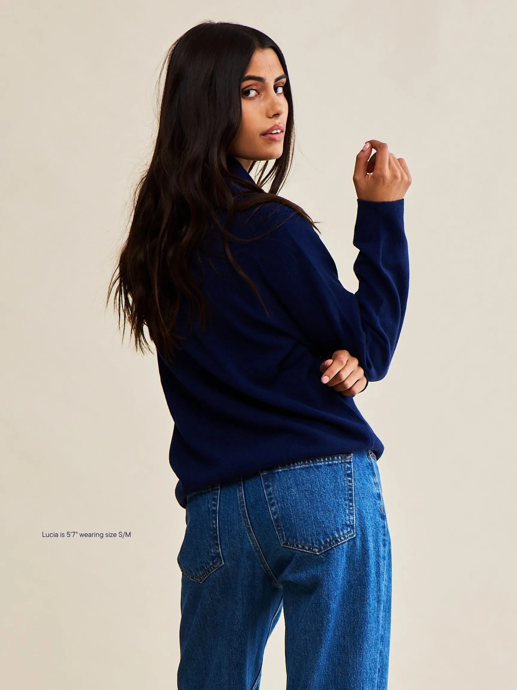 Long Sleeve Classic Polo Sweater - Navy sold by Parke Official product image thumbnail 4