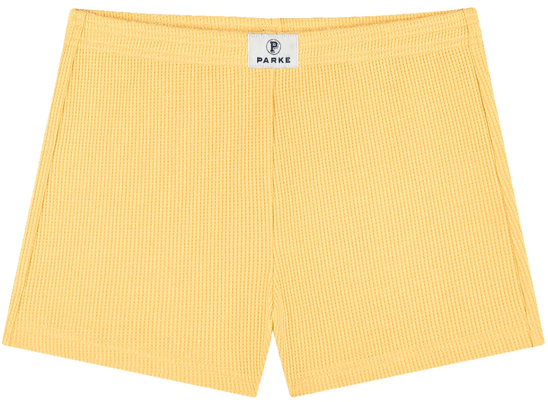 Waffle Mini Short - Lemon sold by Parke Official