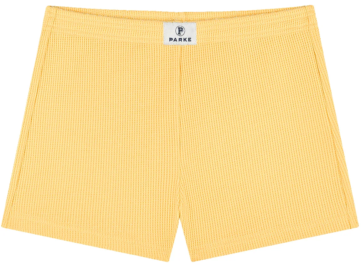 Waffle Mini Short - Lemon sold by Parke Official
