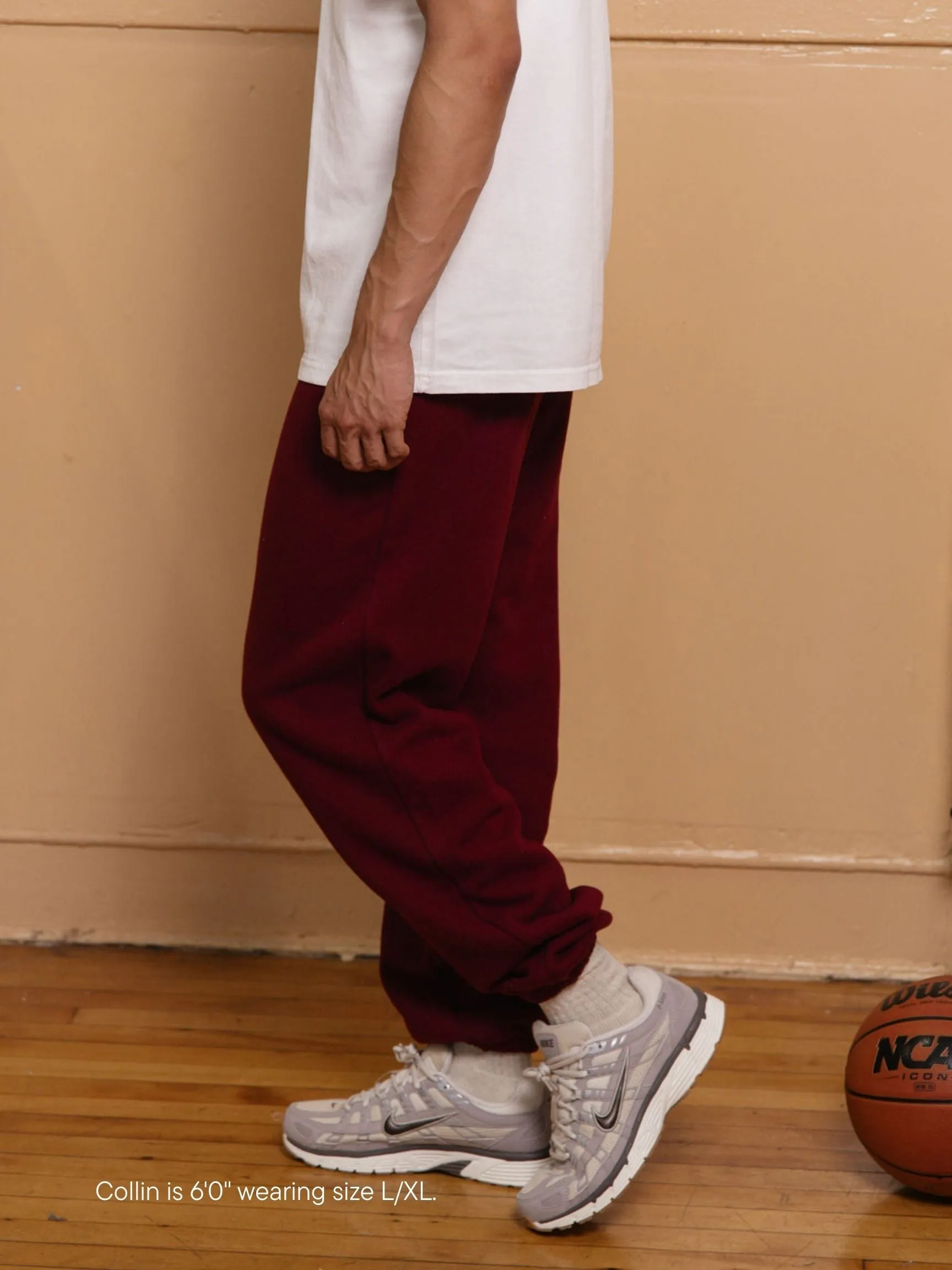 Unisex Sweatpants - Maroon sold by Parke Official product image thumbnail 3