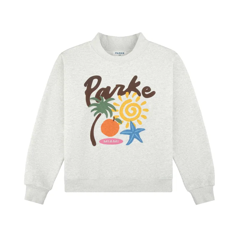 Miami Graphic Mockneck sold by Parke Official