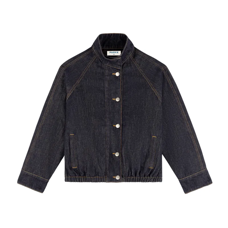 Lined Denim Bomber Jacket sold by Parke Official