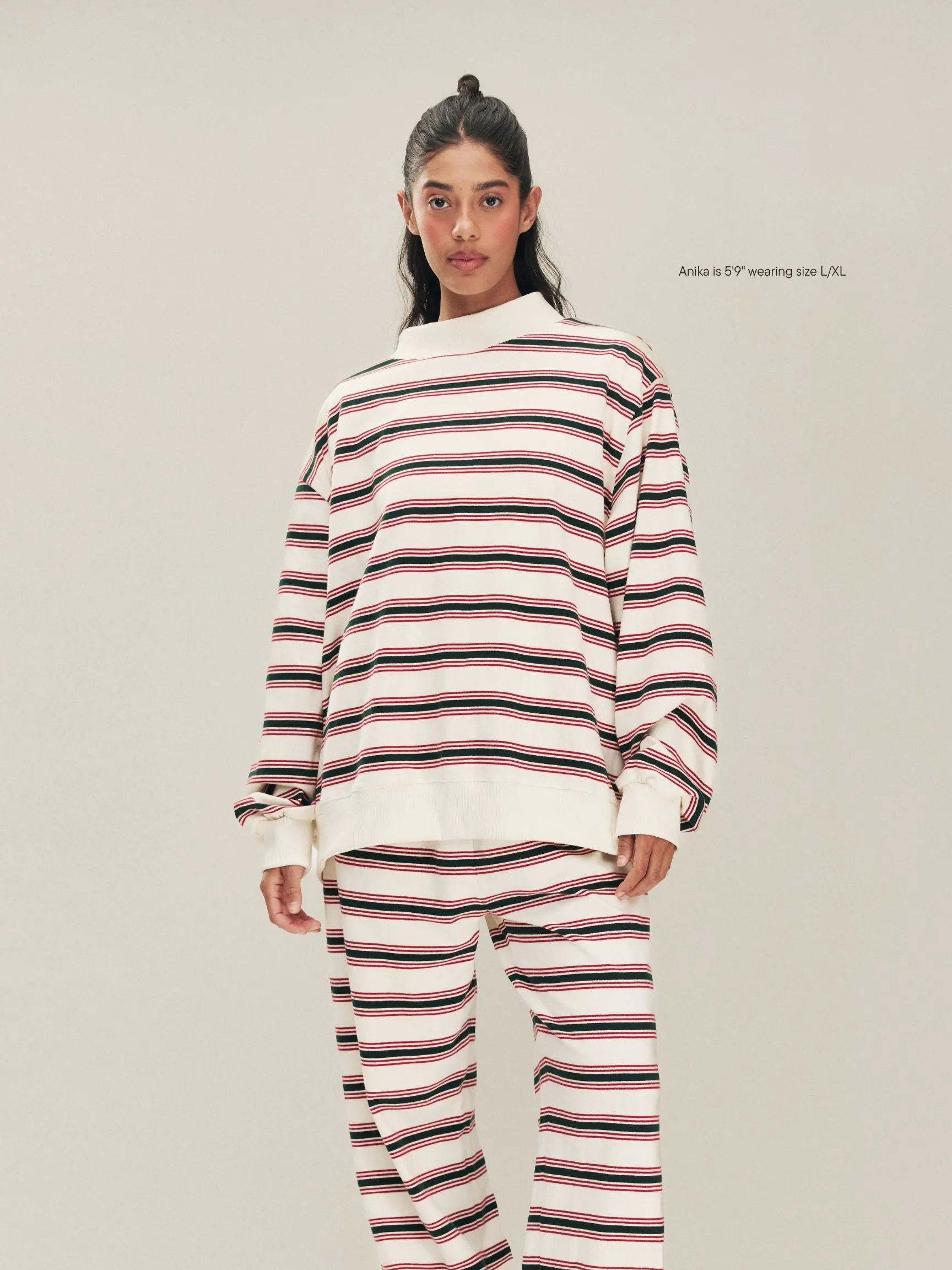 Holiday Striped Mockneck Pullover sold by Parke Official product image thumbnail 2