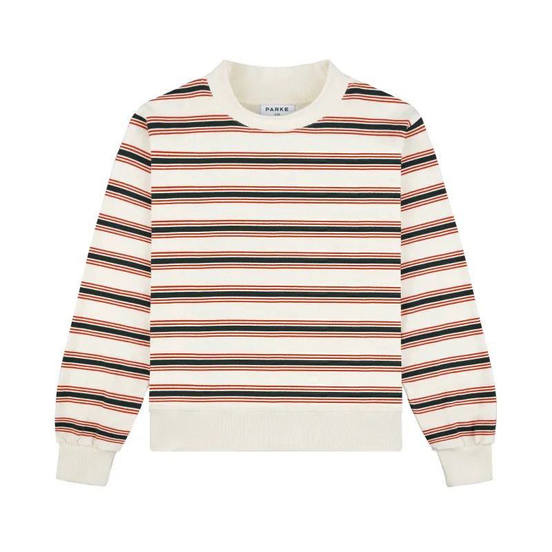Holiday Striped Mockneck Pullover sold by Parke Official