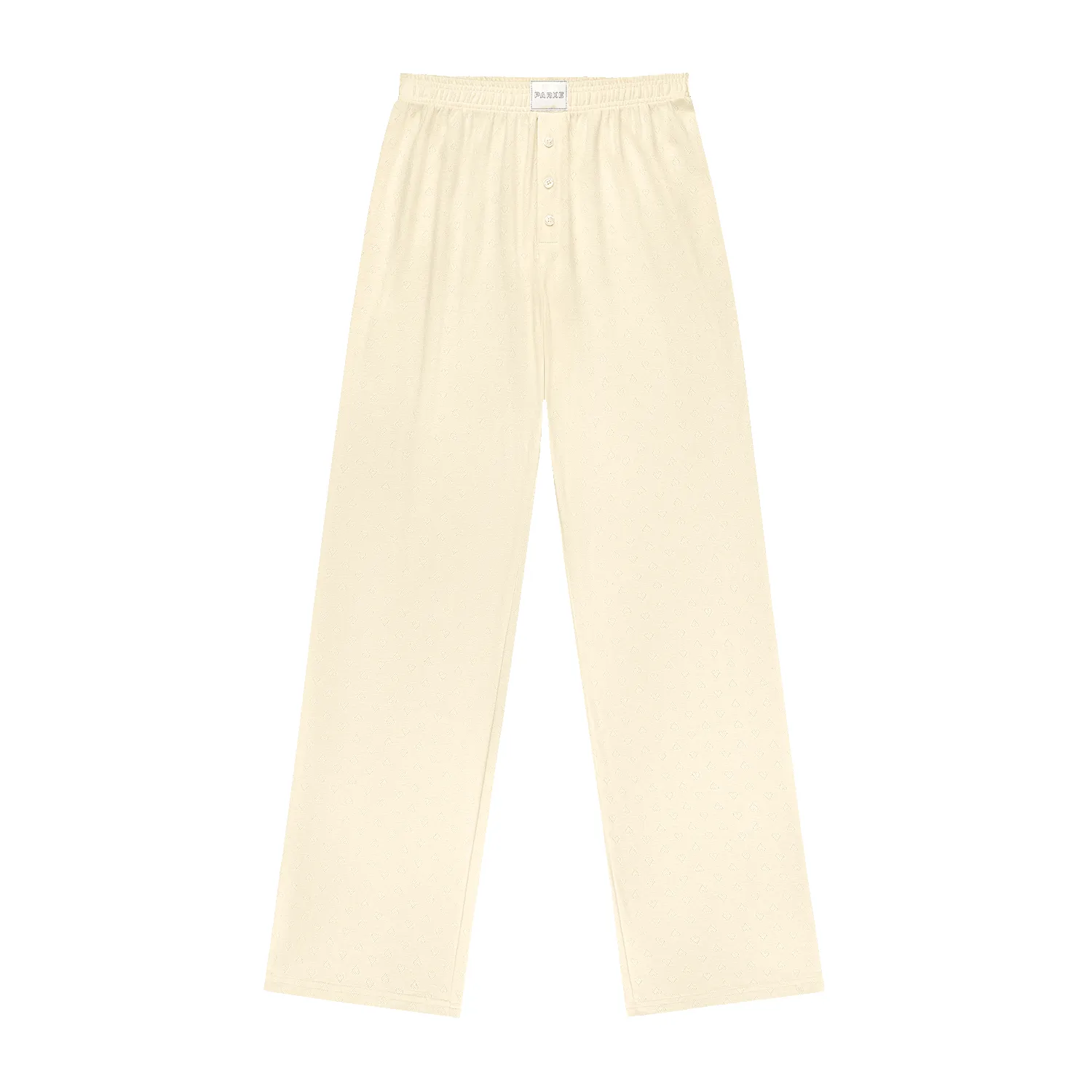 Heart Pointelle Boxer Pants - Cream sold by Parke Official