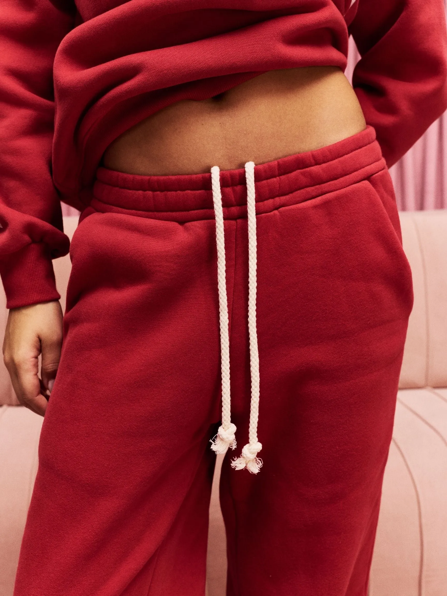 Drawstring Unisex Sweatpants - Crimson sold by Parke Official product image thumbnail 5