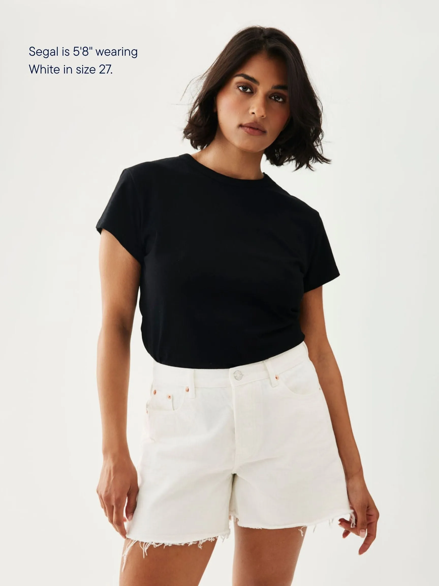 Long Baggy Shorts - White sold by Parke Official product image thumbnail 4