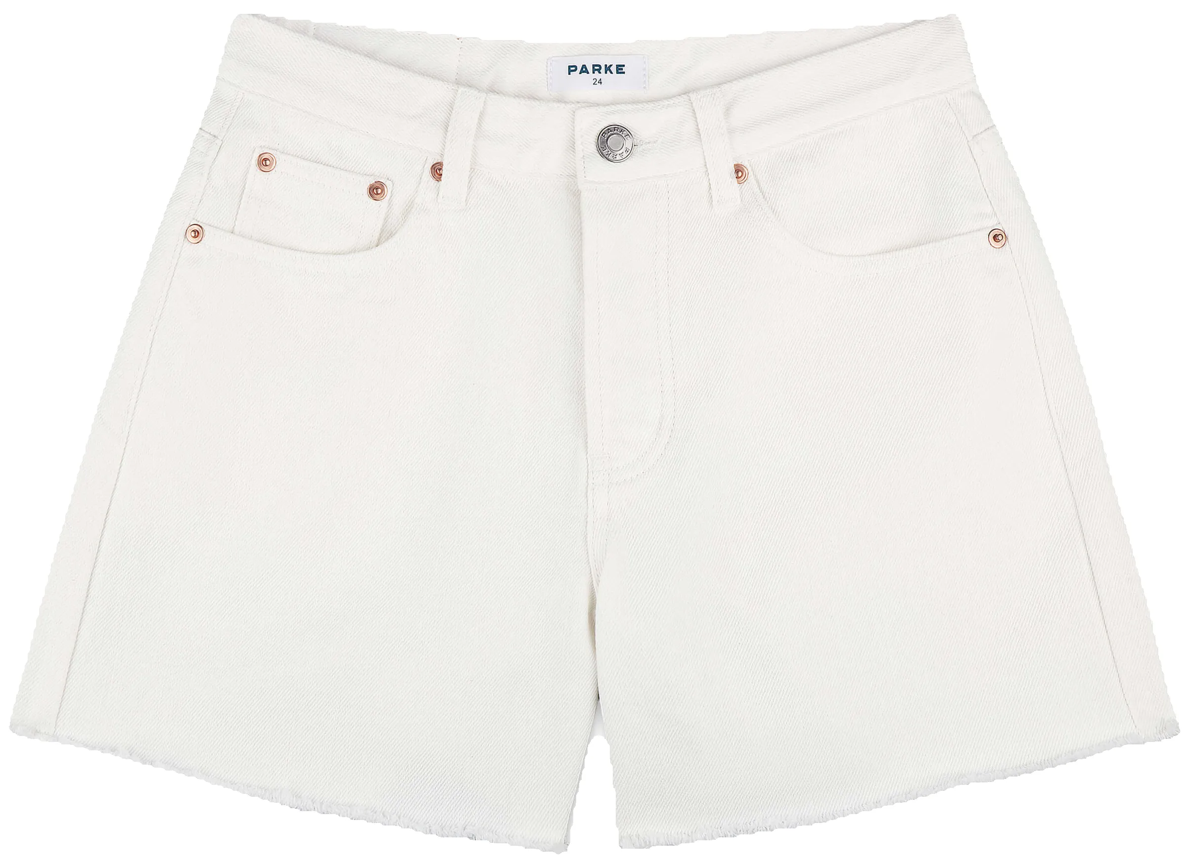 Long Baggy Shorts - White sold by Parke Official