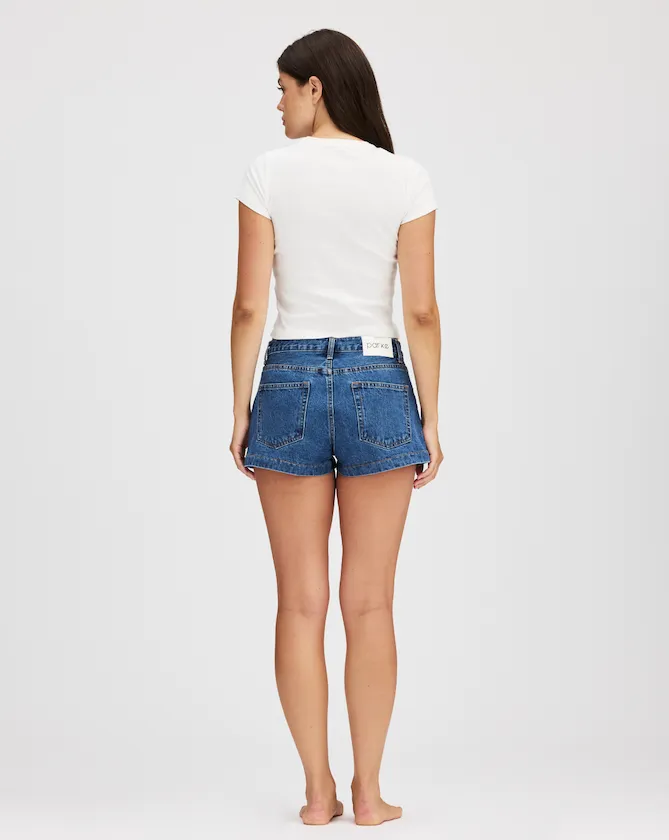 Denim Mini Shorts - Medium Wash sold by Parke Official product image thumbnail 3