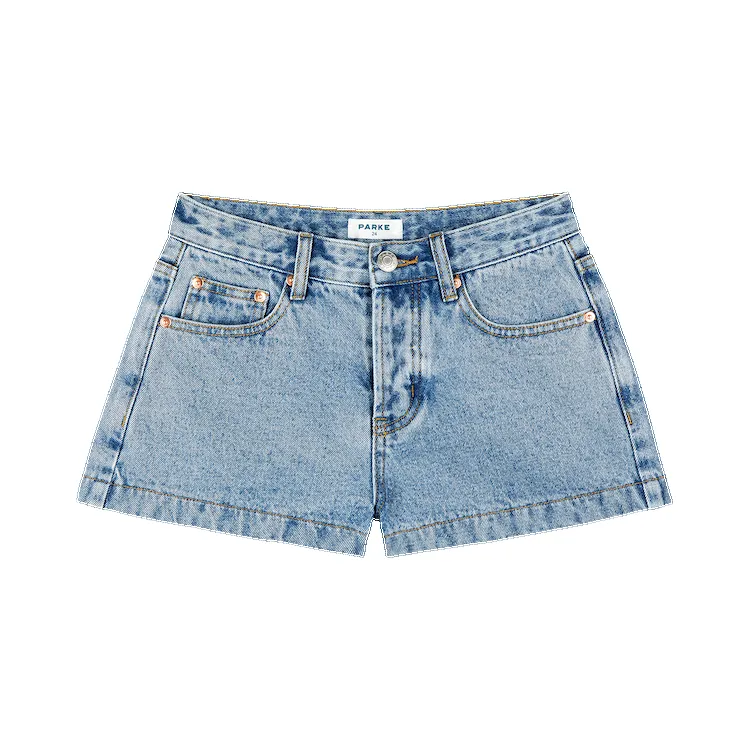 Denim Mini Shorts - Vintage Wash sold by Parke Official