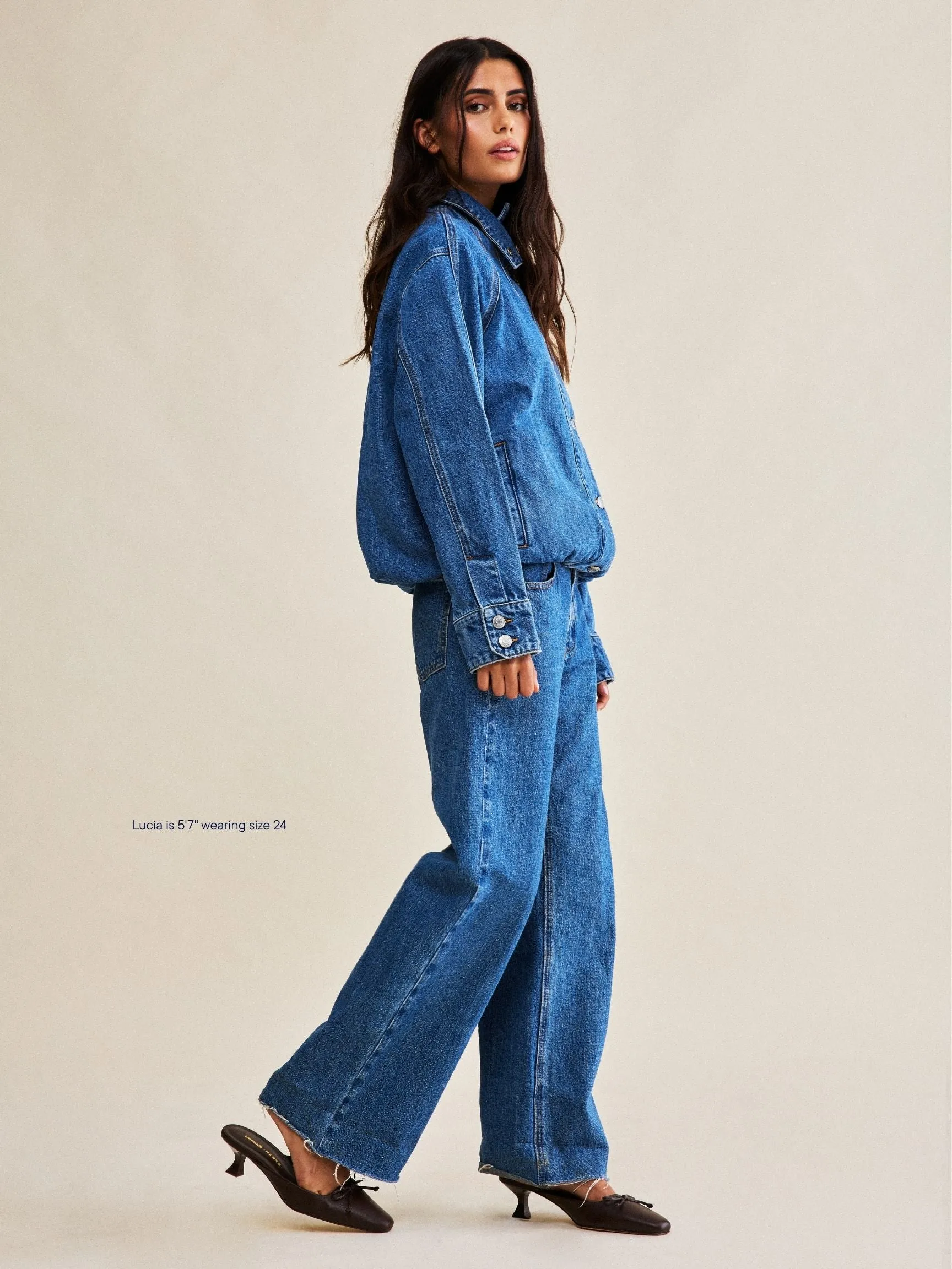 Low Rise Baggy Jeans - Medium Wash sold by Parke Official product image thumbnail 3
