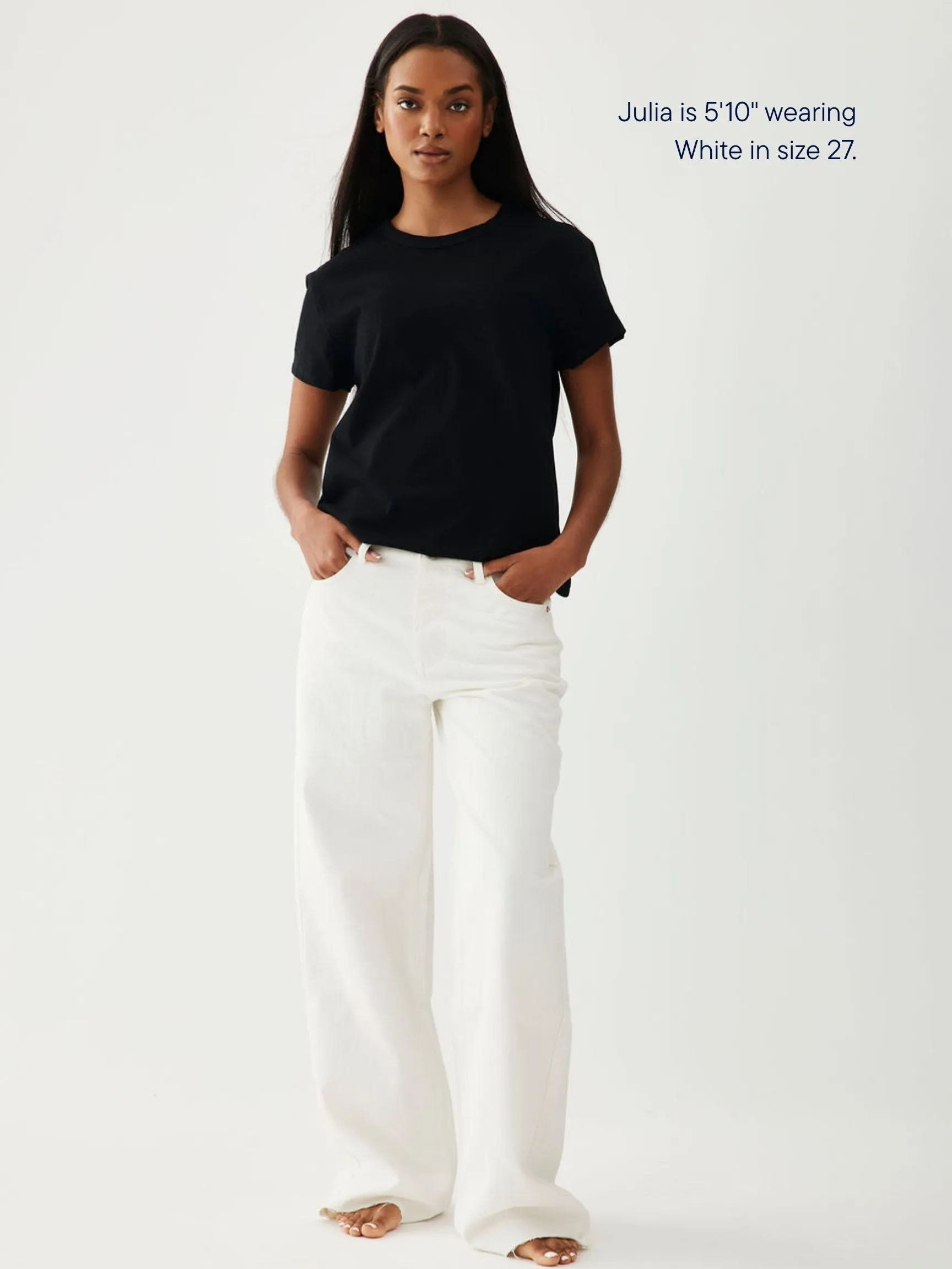 Low Rise Baggy Jeans - White sold by Parke Official product image thumbnail 2