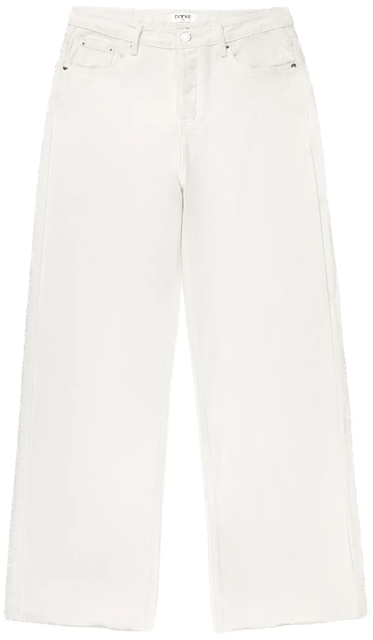 Low Rise Baggy Jeans - White sold by Parke Official