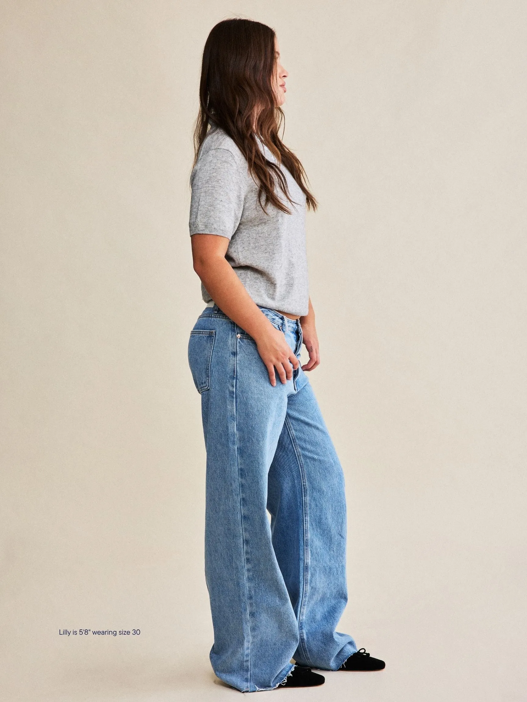 Low Rise Baggy Jeans - Vintage Wash sold by Parke Official product image thumbnail 3