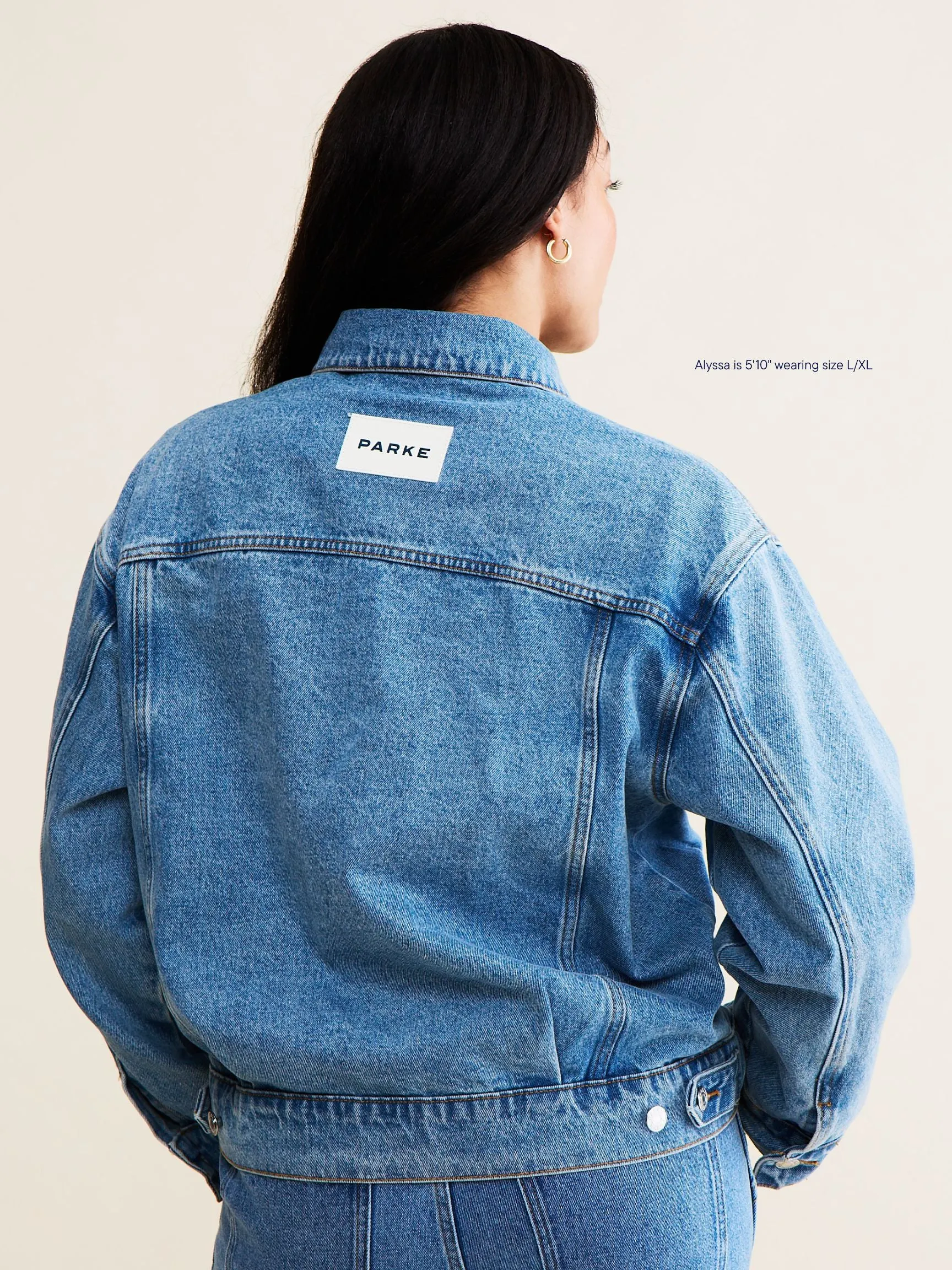 Oversized Denim Jacket - Vintage Wash sold by Parke Official product image thumbnail 4