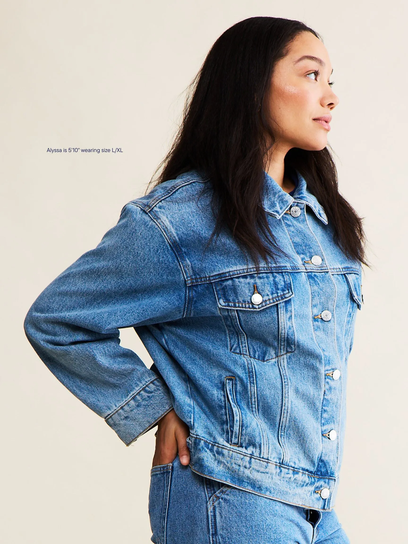 Oversized Denim Jacket - Vintage Wash sold by Parke Official product image thumbnail 3