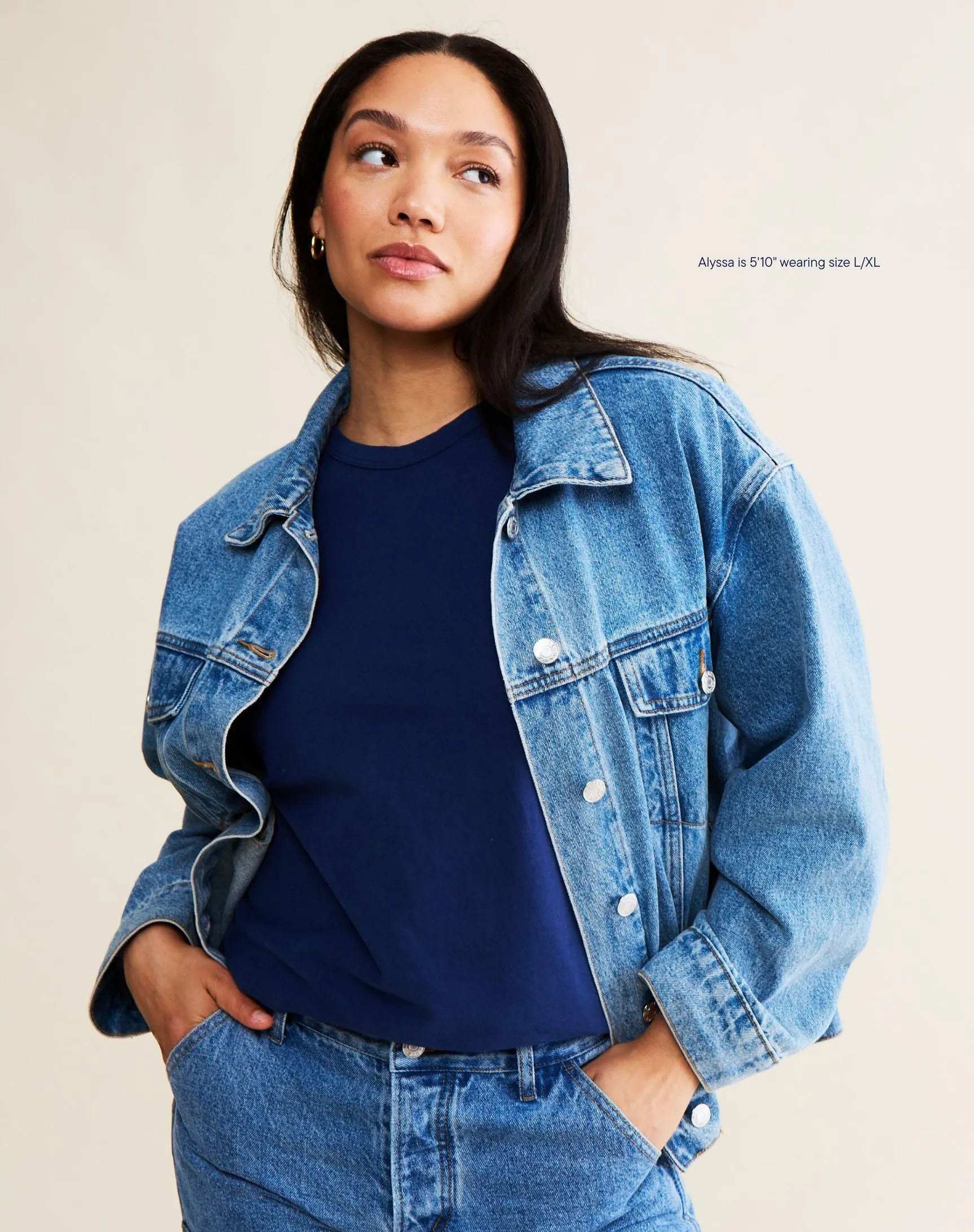 Oversized Denim Jacket - Vintage Wash sold by Parke Official product image thumbnail 2