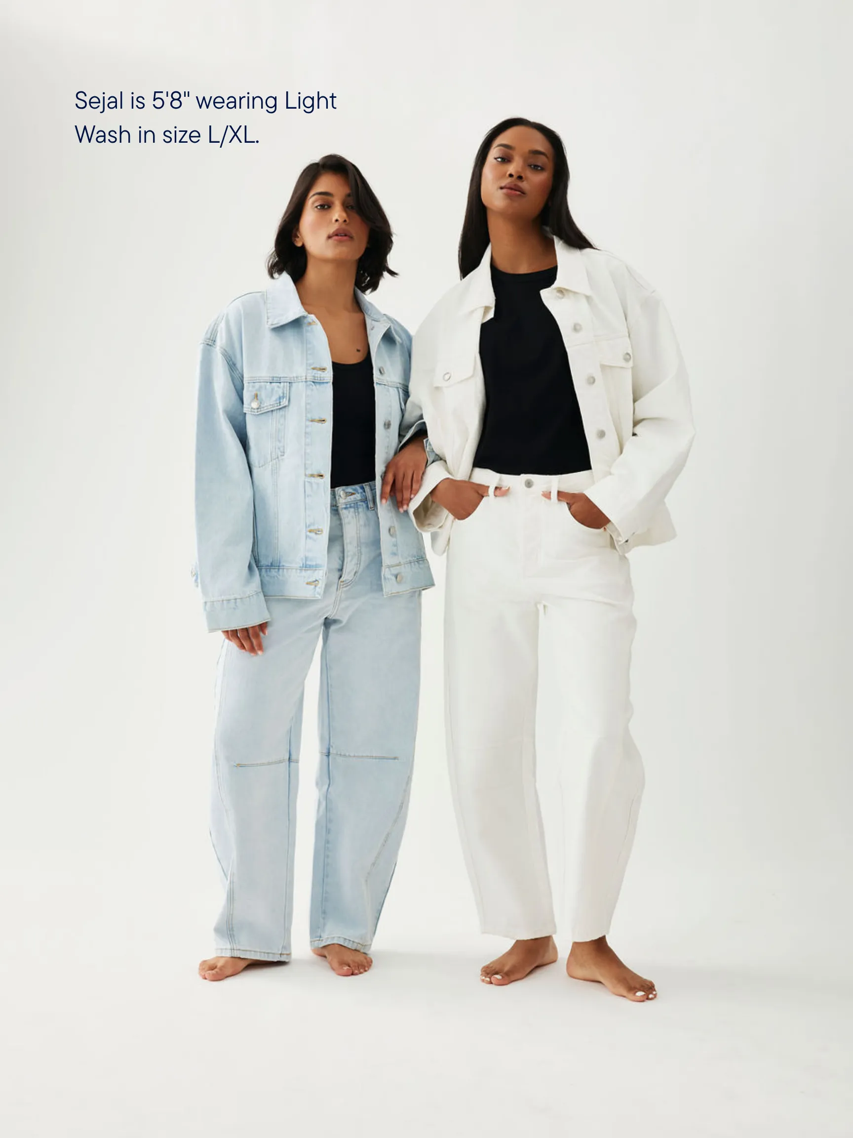 Oversized Denim Jacket - Light Wash sold by Parke Official product image thumbnail 2