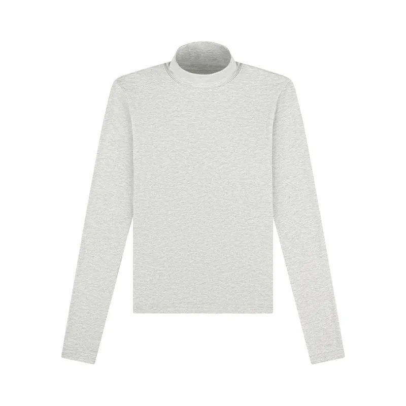 Turtleneck Long Sleeve Shirt - Grey sold by Parke Official