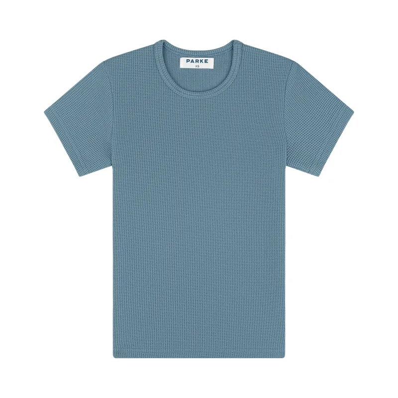 Waffle T-Shirt - Glacier sold by Parke Official