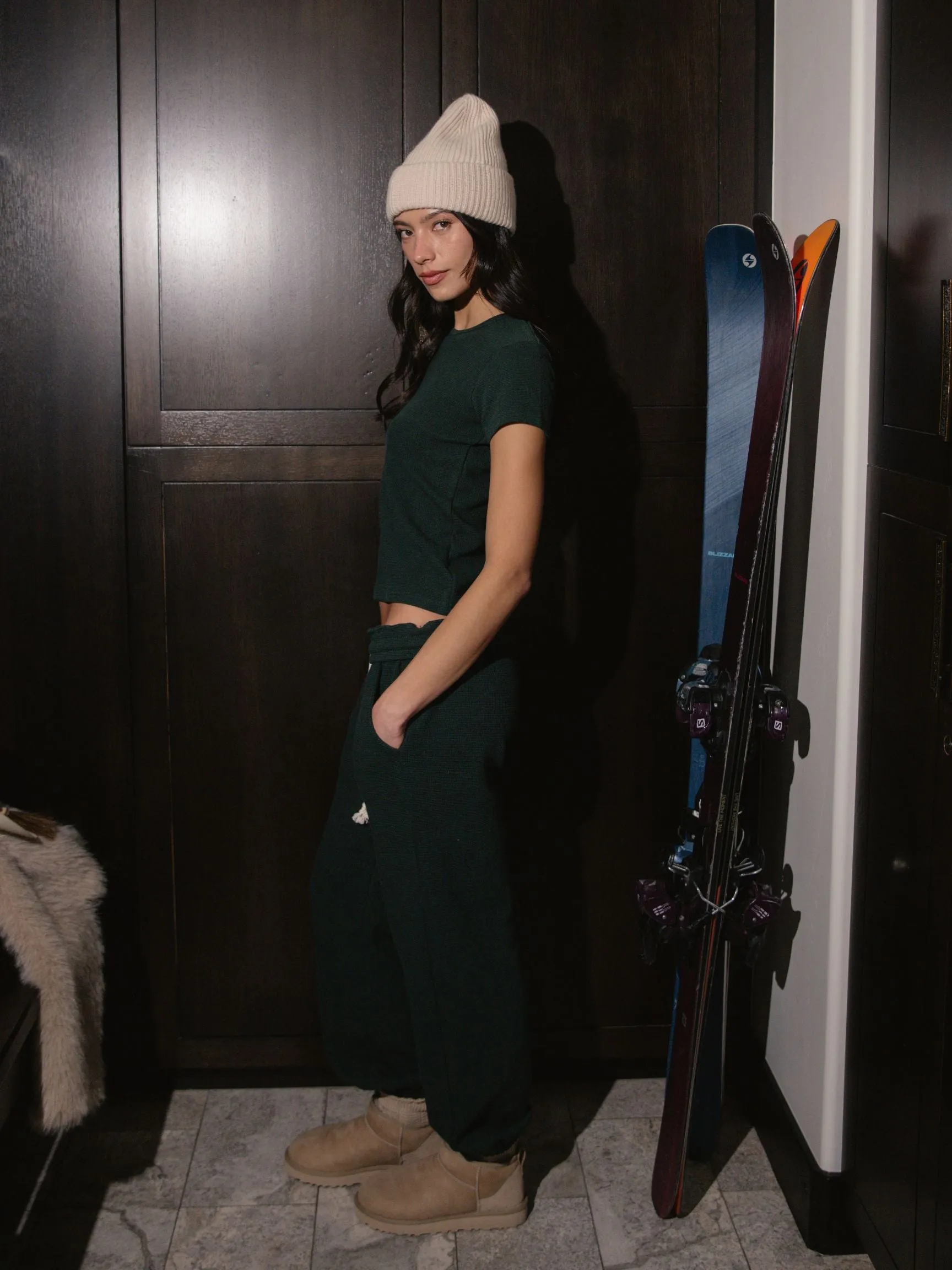 Waffle Unisex Pants - Forest sold by Parke Official product image thumbnail 3