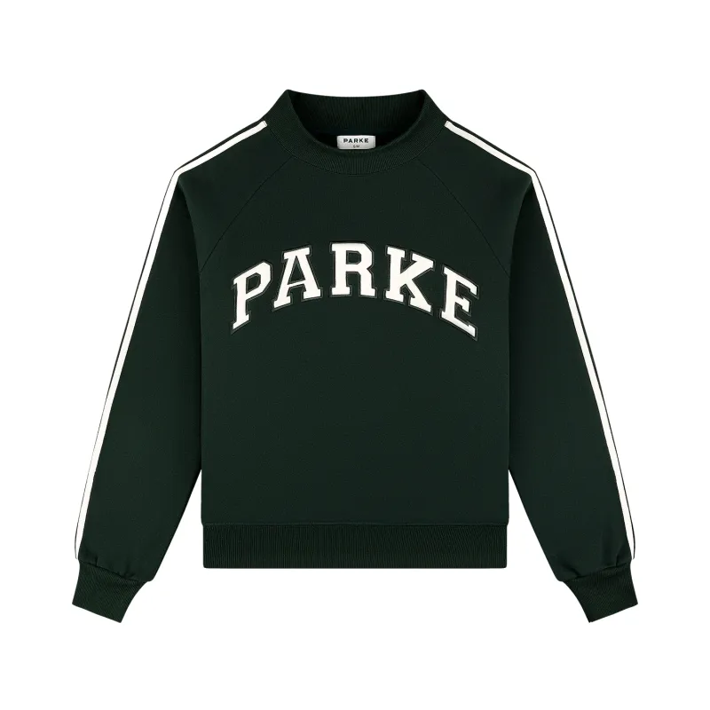 Sport Stripe Mockneck - Forest sold by Parke Official