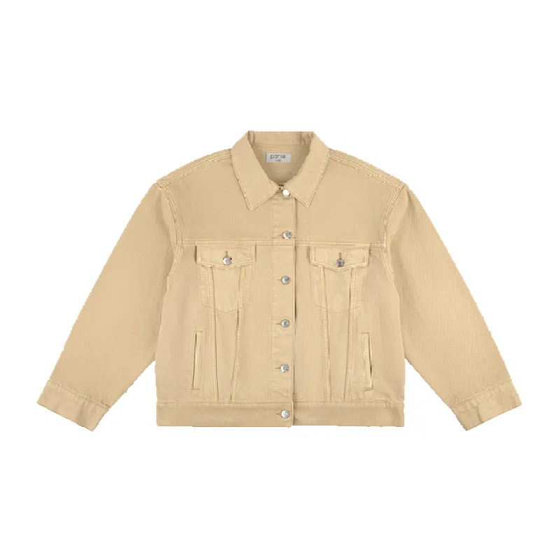 Oversized Denim Jacket - Camel made by Parke Official