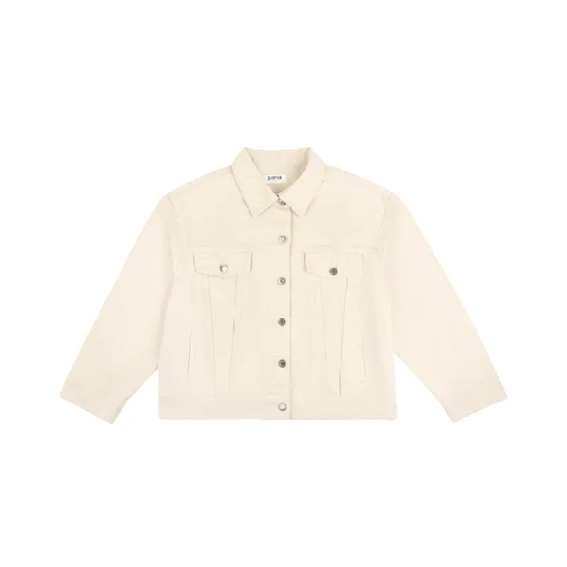 Oversized Denim Jacket - Cream made by Parke Official