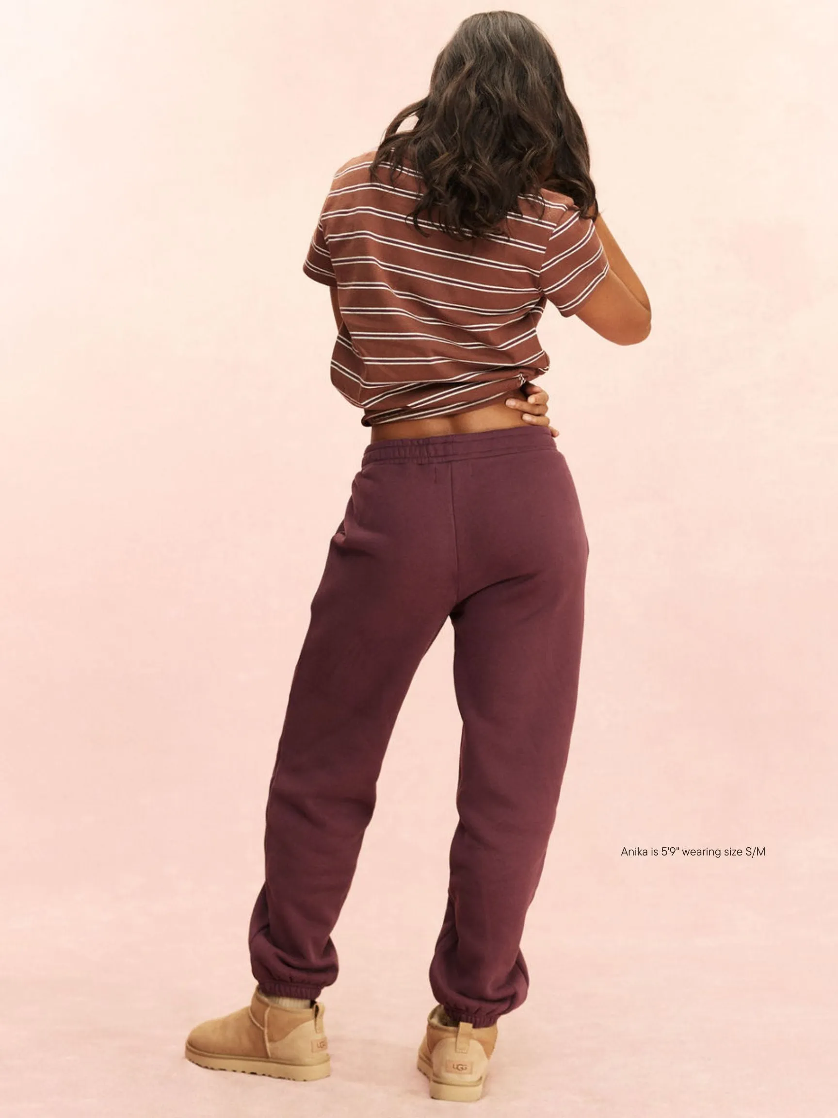 Drawstring Unisex Sweatpants - Eggplant sold by Parke Official product image thumbnail 4