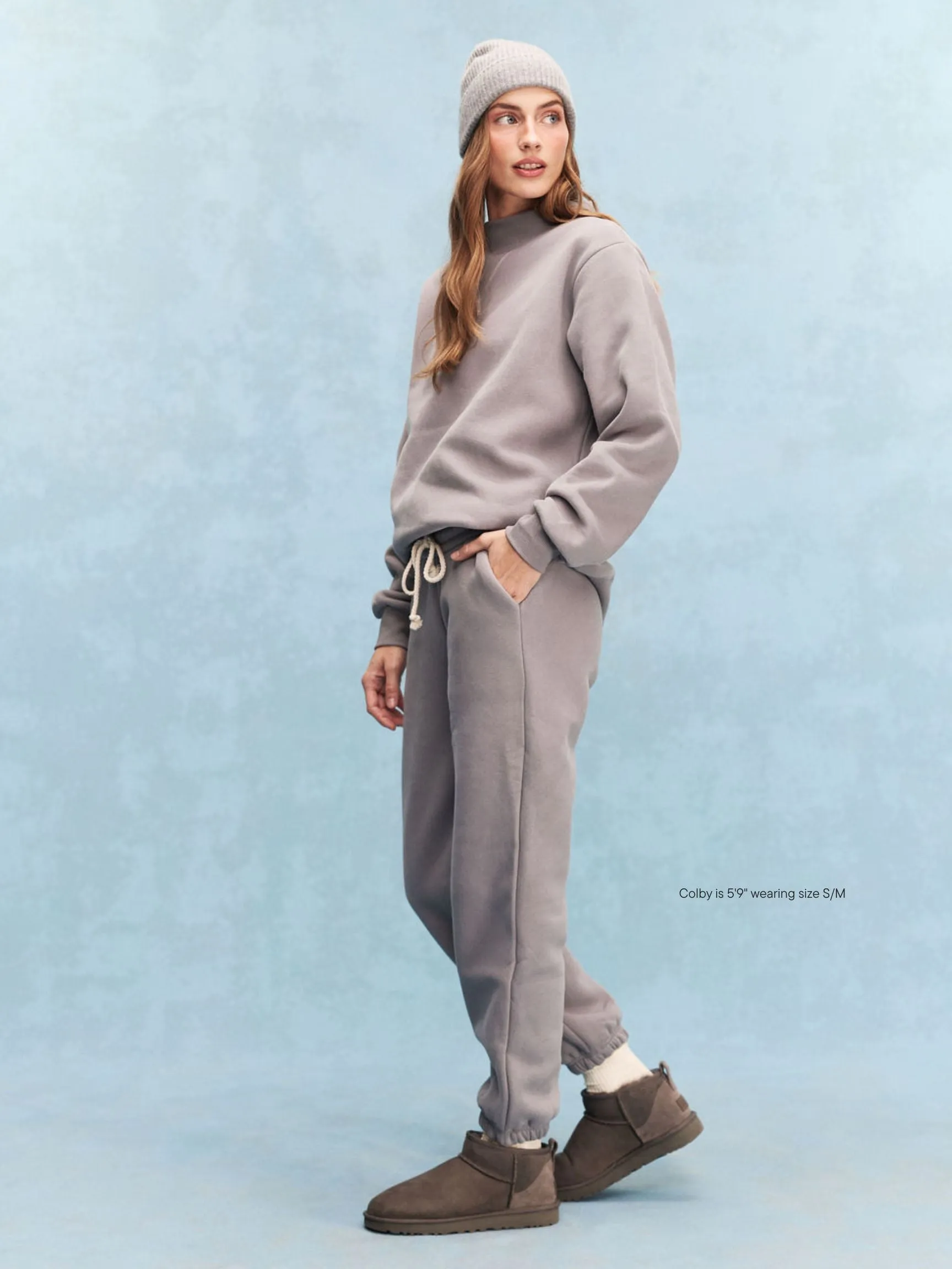 Drawstring Unisex Sweatpants - Stone sold by Parke Official product image thumbnail 3