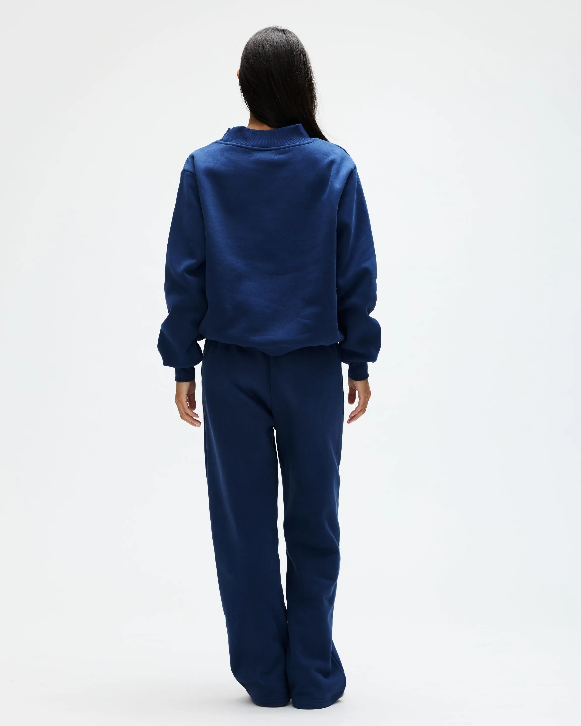 Varsity Mockneck - Denim + White sold by Parke Official product image thumbnail 4