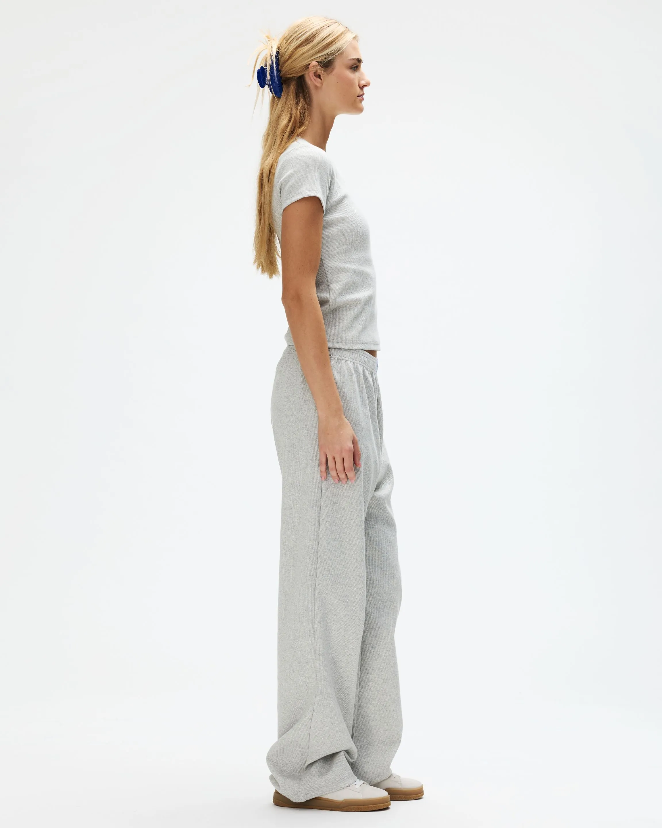 Ribbed Cotton Boxer Pant - Grey sold by Parke Official product image thumbnail 3