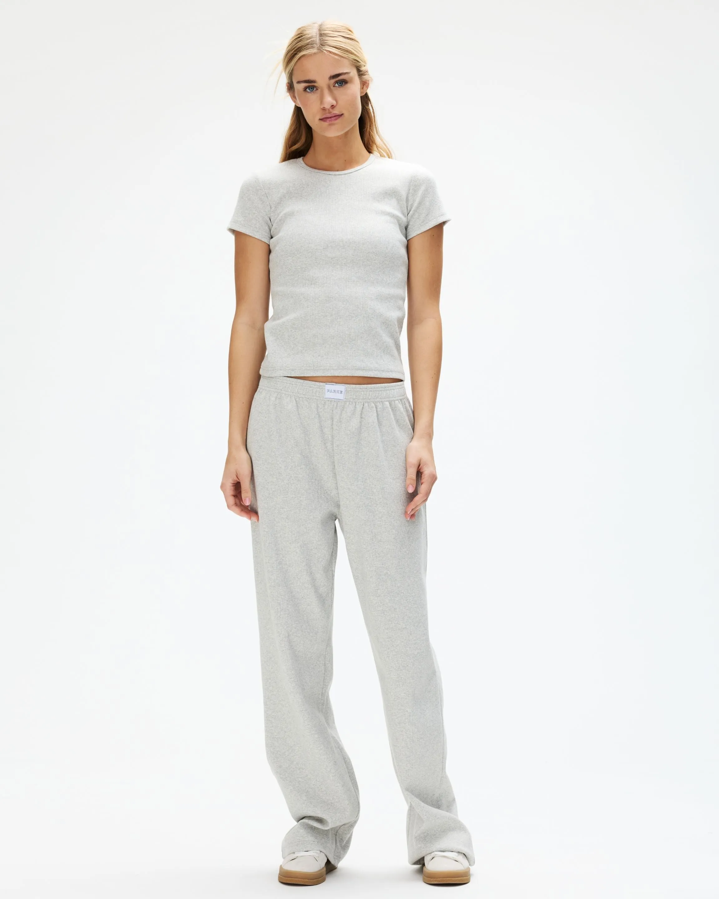 Ribbed Cotton Boxer Pant - Grey sold by Parke Official product image thumbnail 2