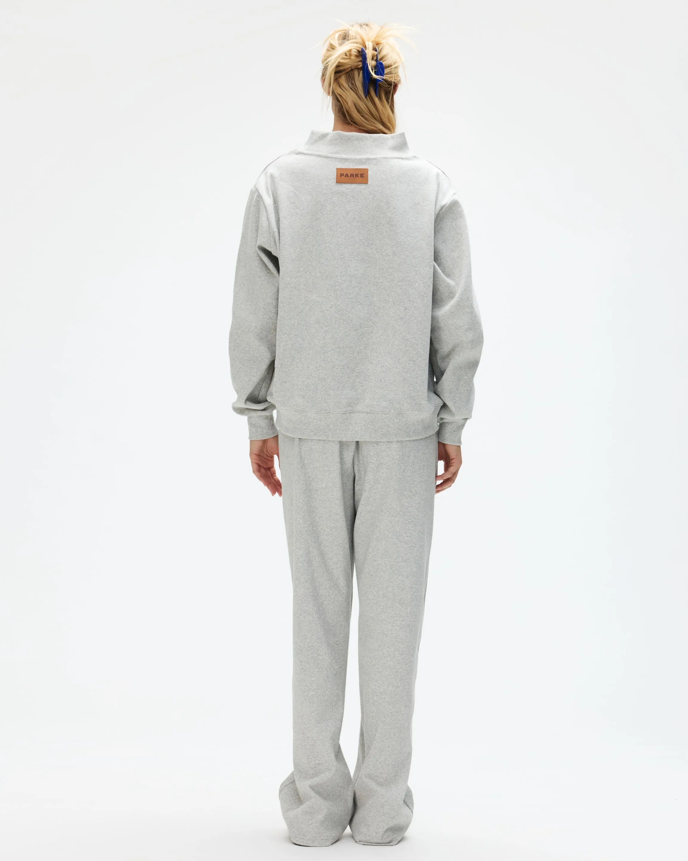 Ribbed Mockneck Pullover - Grey sold by Parke Official product image thumbnail 4