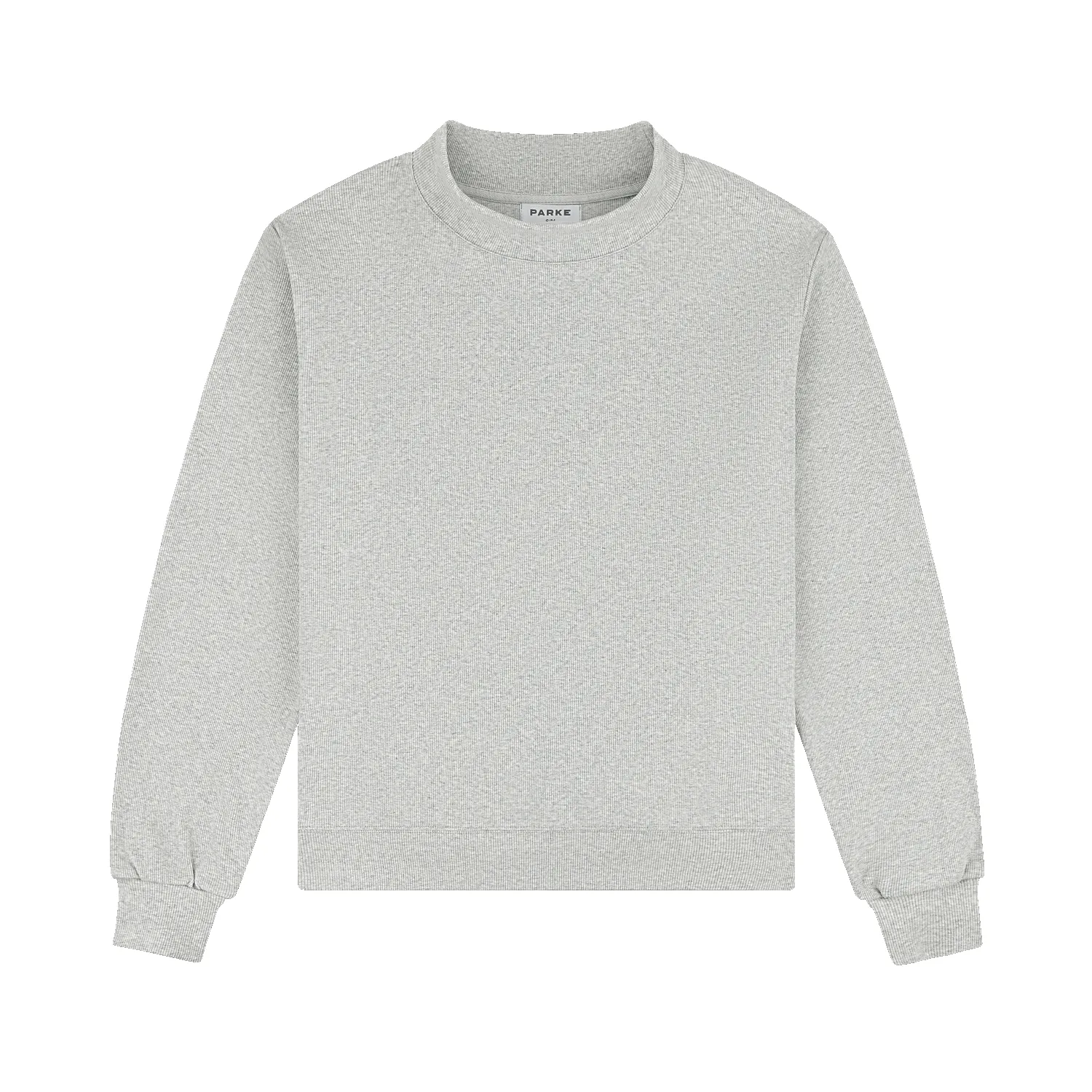 Ribbed Mockneck Pullover - Grey sold by Parke Official