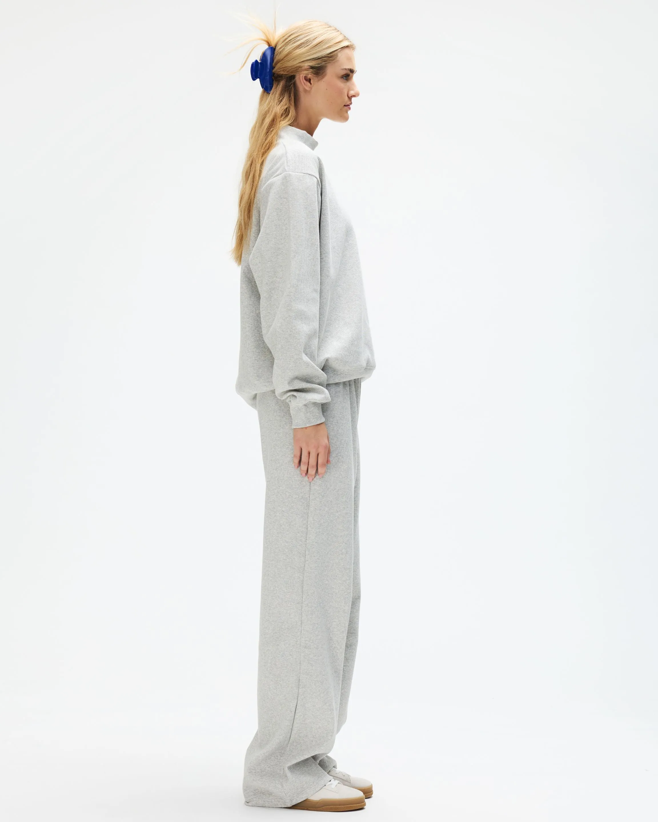 Ribbed Mockneck Pullover - Grey sold by Parke Official product image thumbnail 3