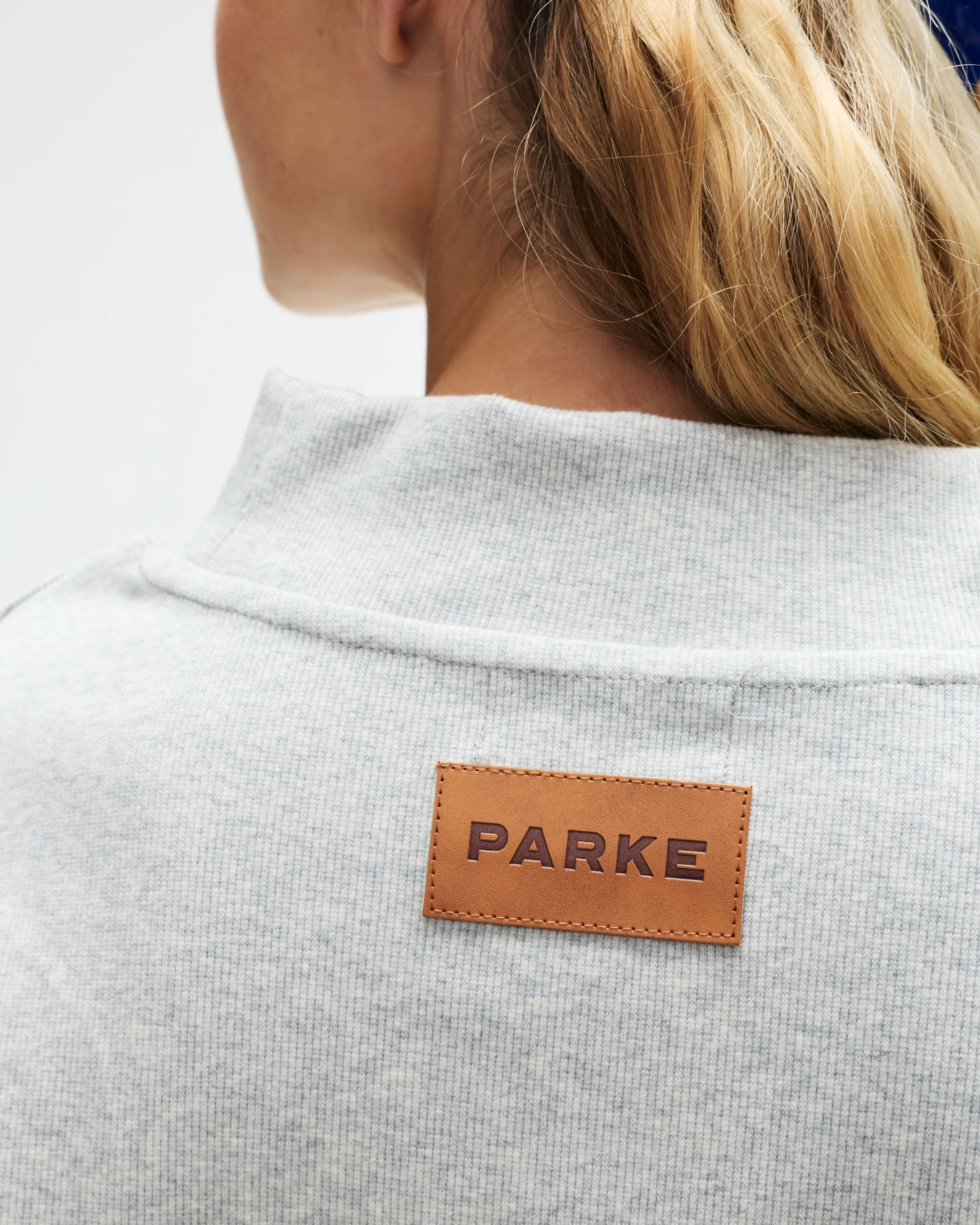 Ribbed Mockneck Pullover - Grey sold by Parke Official product image thumbnail 5
