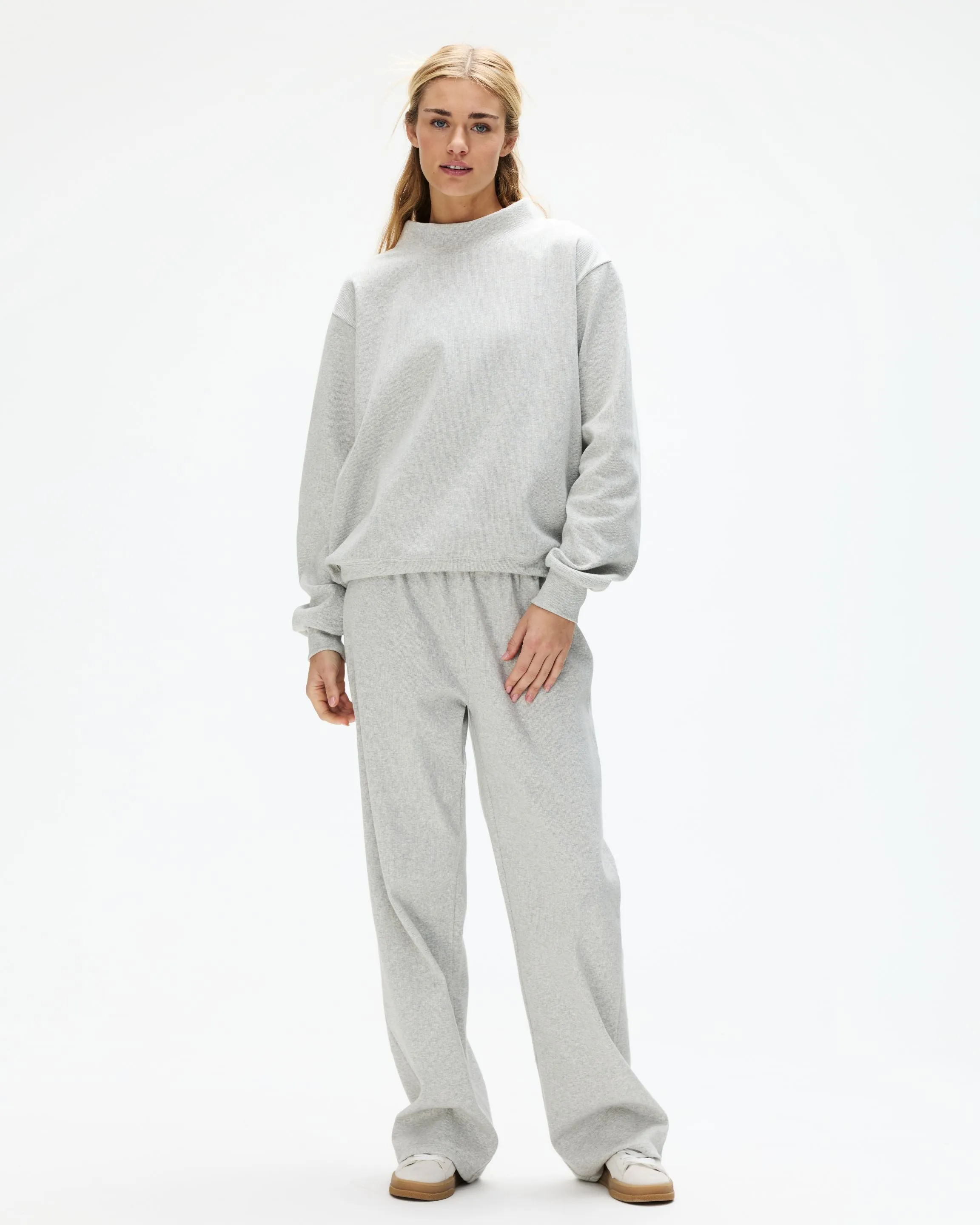 Ribbed Mockneck Pullover - Grey sold by Parke Official product image thumbnail 2