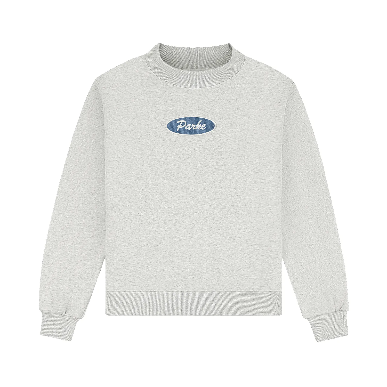 Signature Patch Mockneck - Classic Grey sold by Parke Official