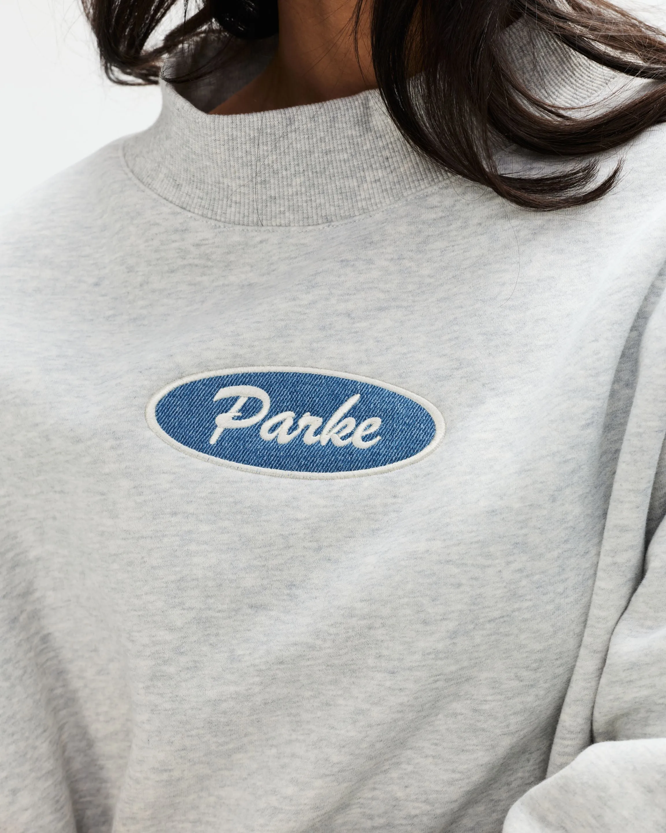 Signature Patch Mockneck - Classic Grey sold by Parke Official product image thumbnail 5